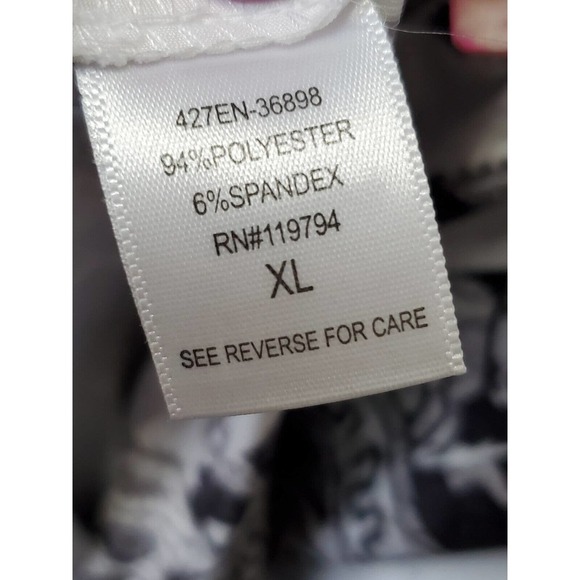 One World Women's Gray Polyester Sweetheart Neck Sleeveless Casual Top Blouse XL - Picture 11 of 13